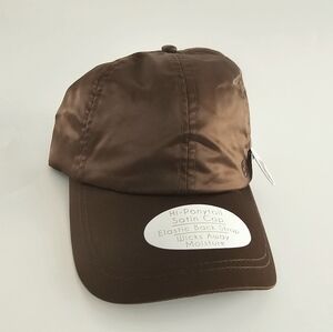 Satin High pony Baseball Cap